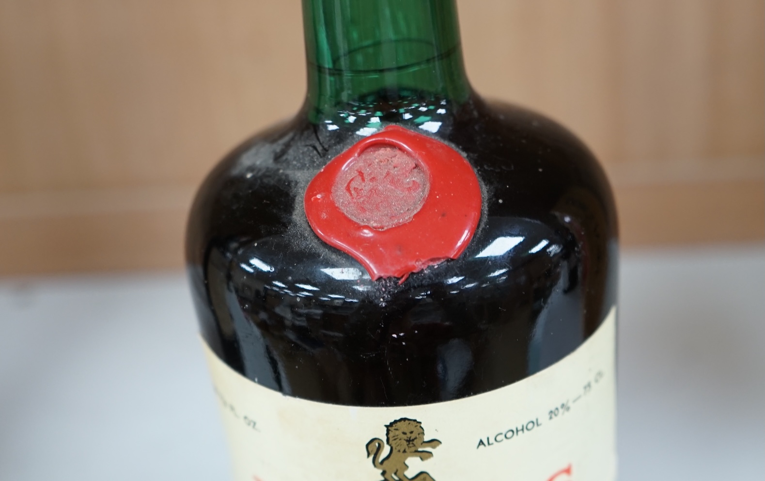 A bottle of Rocha's ruby port 1964. Condition - fair to good.